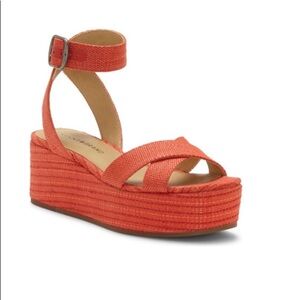 LUCKY BRAND Bikaro Ankle Strap Platform Sa…